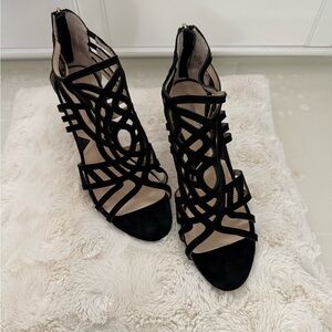 Adrienne Vittadini Elegant Black Strappy Women's Heels